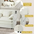 thumbnail image 2 of Living Room's 4-Seater Modular Sectional Sofa - Beige Chenille U Shaped Couch with 2 Movable Ottomans - Extra Deep Seat (29.92") - DIY Combination for Versatility, 2 of 19