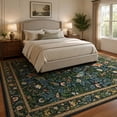 thumbnail image 3 of Moynesa 8' x 10' Large Area Rug for Living Room, Non-Slip Washable Natural Vintage Birds Carpet, Beige Botanical Floral Ultra Soft Modern Indoor Area Rugs for Bedroom, 3 of 10