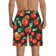 thumbnail image 3 of KLL Tomatoes Men's Casual Summer Beach Shorts Hawaiian Shorts with Pockets-X-Large, 3 of 5
