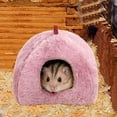 thumbnail image 4 of Cama cálida para hámster, hamaca colgante, petauro del azúcar, nido para mascotas de interior Rosa rosa, 4 of 7