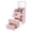Cream Pink, variant on 3 Drawers Freestanding Vanity Desk Makeup Stool & Mirror Bedroom Makeup Desk Dressing Table with 220lbs(Log Color)