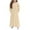 Beige, variant on Girls Maxi Dress Long Sleeve Casual Round Neck Solid Dresses Holiday Dress with Pockets Pink 9 Years