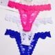 thumbnail image 2 of Tangas de encaje Sexy para mujer, ropa interior colorida, bragas, lencería, parte trasera en T, ah23, 1 lote, 2 of 5