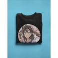 thumbnail image 3 of Cute Anime Girl Portrait Sweatshirt Women -Image by Shutterstock, Female Medium, 3 of 4