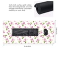thumbnail image 3 of Disketp Tulips Flowers Gaming Mouse Mat Long Extended Mouse Pad Desk Mat Non-Slip Rubber Mice Pads Stitched Edges(315.5 x 16 x 0.12 Inches), 3 of 8