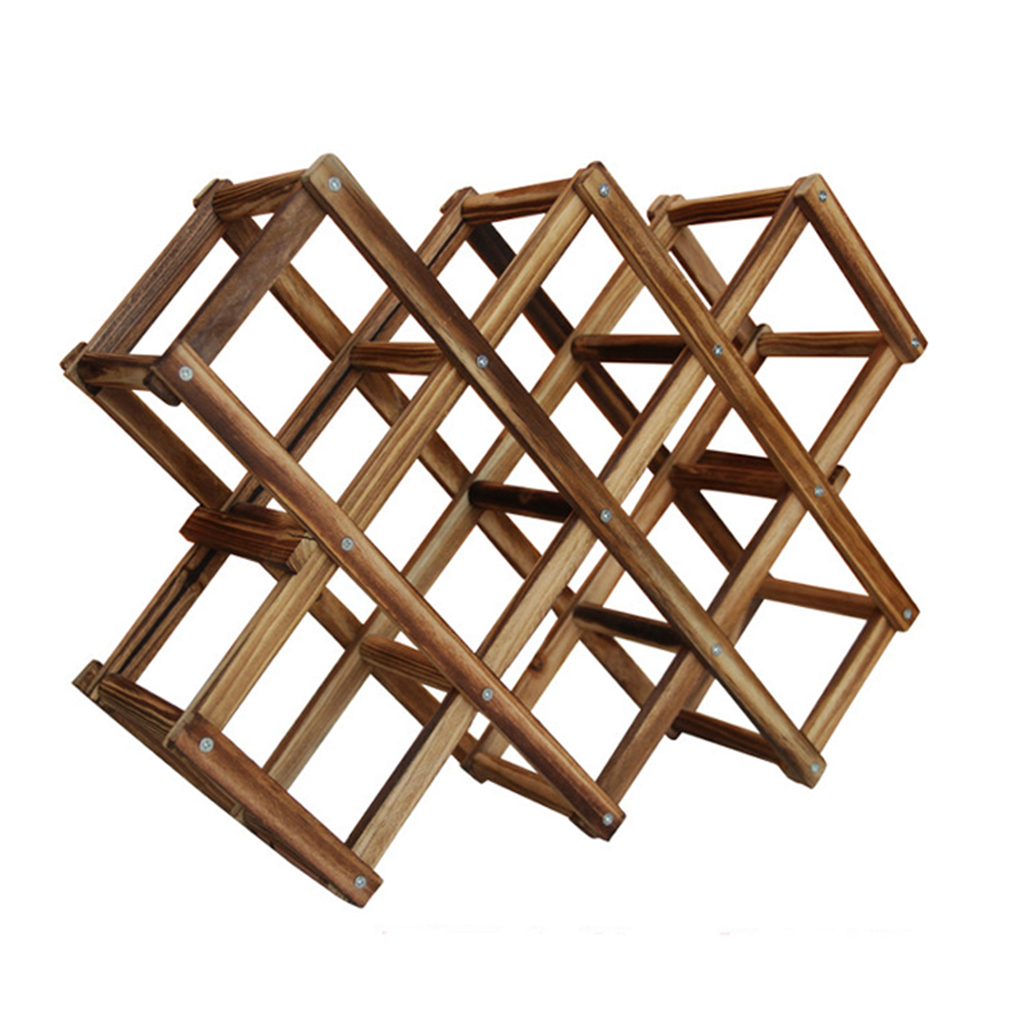 Outdoorline Solid Wood Wine Rack Folding Bottle Holder Display Stand Wine Cabinet Household Wooden Storage Supplies Walmart Canada