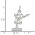 thumbnail image 4 of Sterling Silver Gymnast Charm Solid Casted Material Enchanting Handcrafted Luxury Designed for those who cherish timeless beauty, 4 of 4