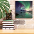 thumbnail image 6 of Epic Graffiti 'Northern Lights In The Lofoten Islands Norway 5' by Epic Portfolio, Giclee Canvas Wall Art, 12"x12", 6 of 8