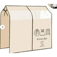 thumbnail image 6 of Hanging Garment Bags for Closet Storage Large Clear Window Hanging Clothes Storage Garment Rack Cover Coat Protector for Suit, Wardrobe, Bottom Enclosed, 6 of 7