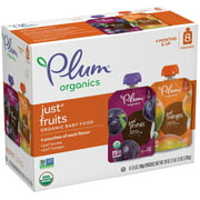 Plum Organics Organic Stage 1 Baby Food, Variety Pack, 3.5 oz Pouch, 8 Pack