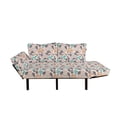 thumbnail image 2 of Floral Futon Couch, Spring Garden Themed Illustration with Blossoming Bedding Plants Abstract Petals, Daybed with Metal Frame Upholstered Sofa for Living Dorm, Loveseat, Multicolor, by Ambesonne, 2 of 4