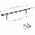 thumbnail image 2 of Stainless steel handle cabinet rail handle bathroom kitchen handle 1569610 MM20pcs, 2 of 4