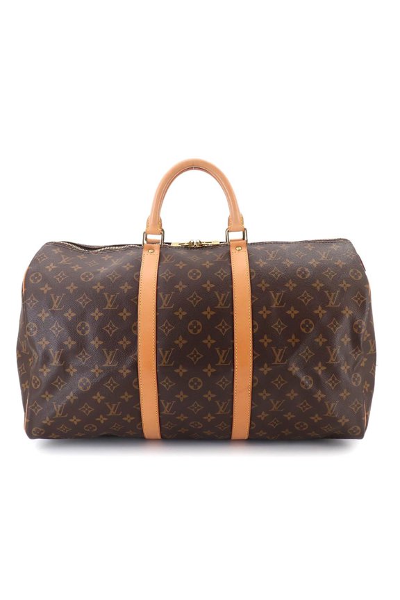 Pre-Owned Louis Vuitton Keepall 50 Monogram Boston Handbag, Brown, M41426