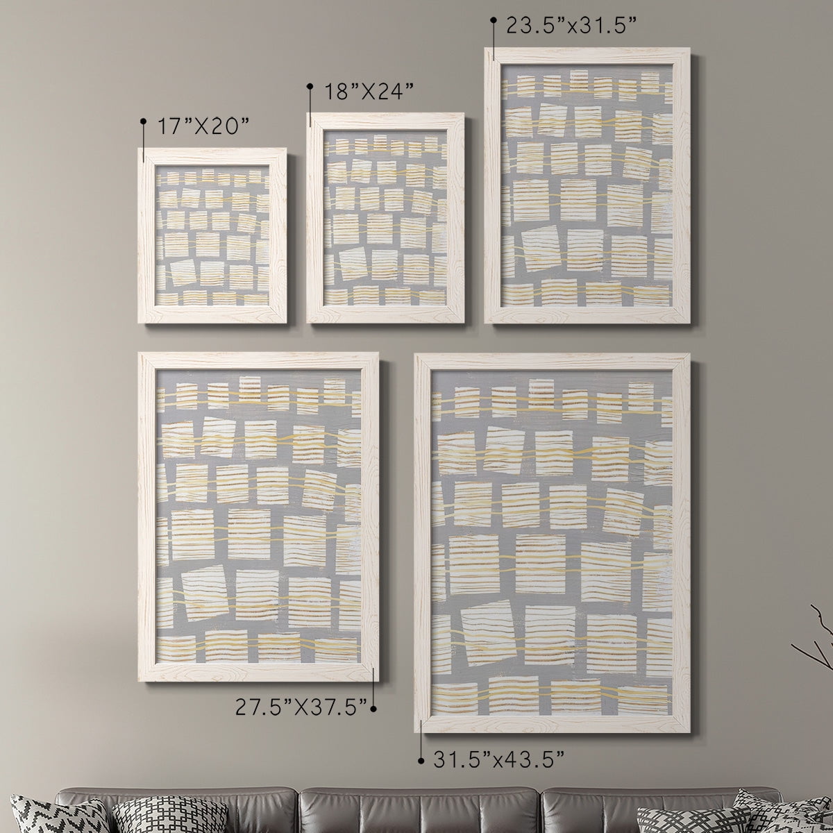Networks I - Premium Framed Canvas 2 Piece Set - Ready to Hang