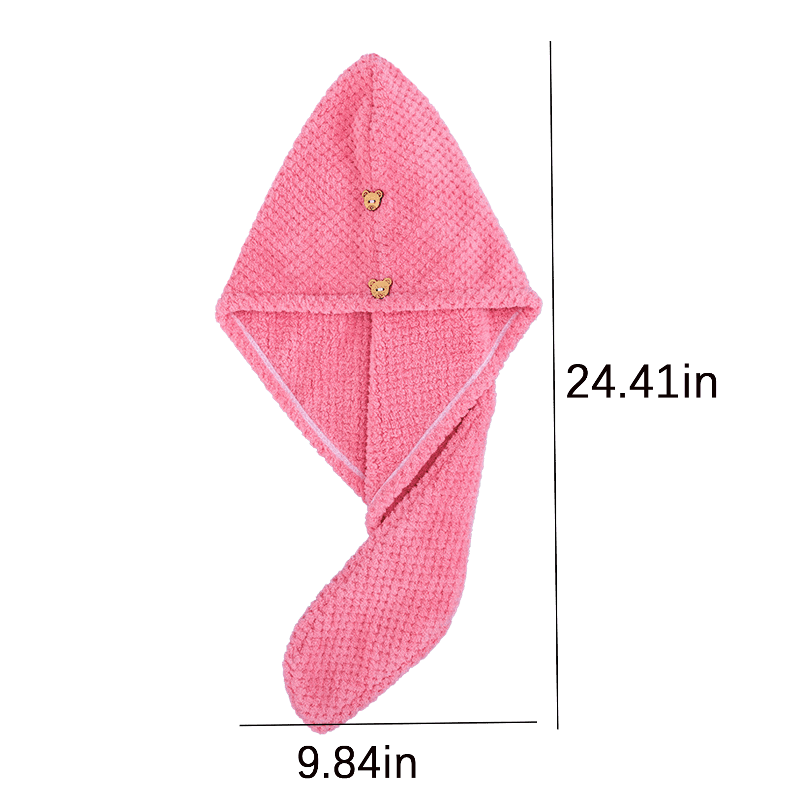 TELOLY 2026 New Shower Cap Soft Shower Cap for Women Comfortable Sleeping Bonnets for Women Lotus Pink for Showering Sleeping Hair Protection Travel Spa