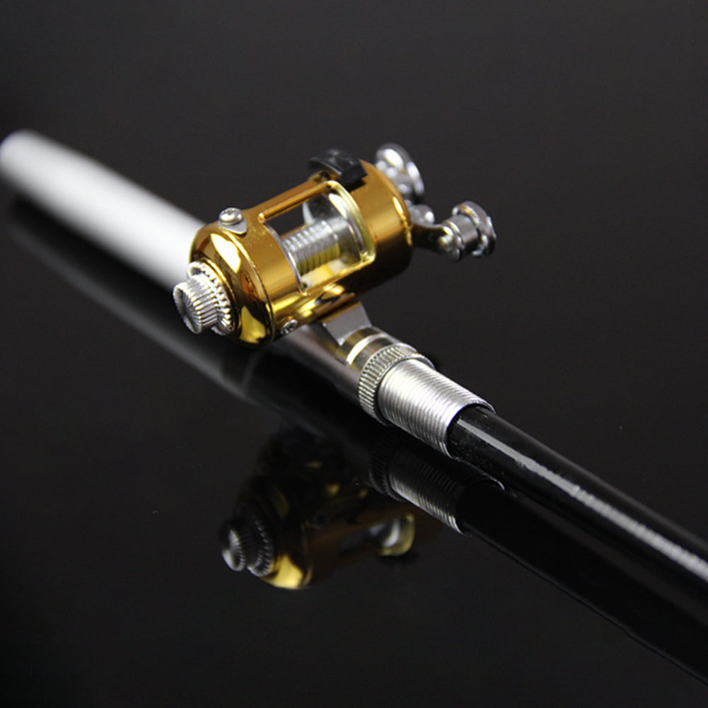 Walbest Mini Pen Shaped Telescopic Fishing Rod Pole with Fishing