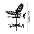 thumbnail image 2 of Durable Weathervane Wind Direction Indicator with Animal Design for Outdoor Garden Yard and Roof, 2 of 5