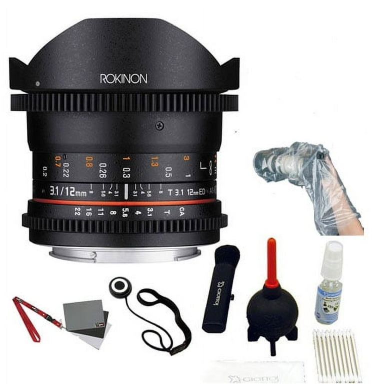 Rokinon Full Frame Cine DS Wide Angle Lens Kit 12mm Fisheye - Main Image