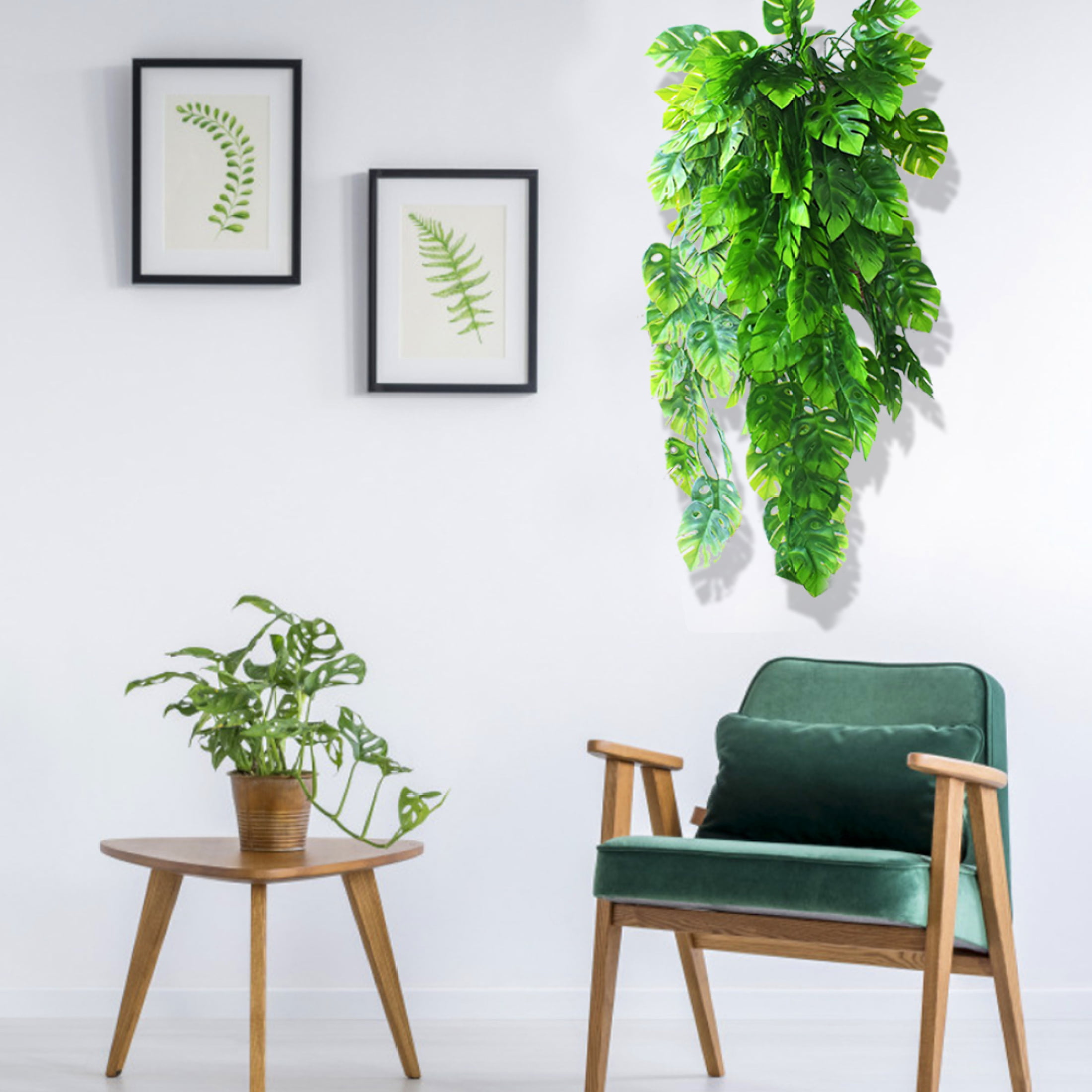 Fern Decorative Vines,Hanging Simulation Series Tree Vine Leaves,Plant Wall  Hanging Leaves
