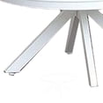 thumbnail image 3 of Saltoro Sherpi Aluminum Round Top Coffee Table Angled Flared Legs, White, 3 of 5