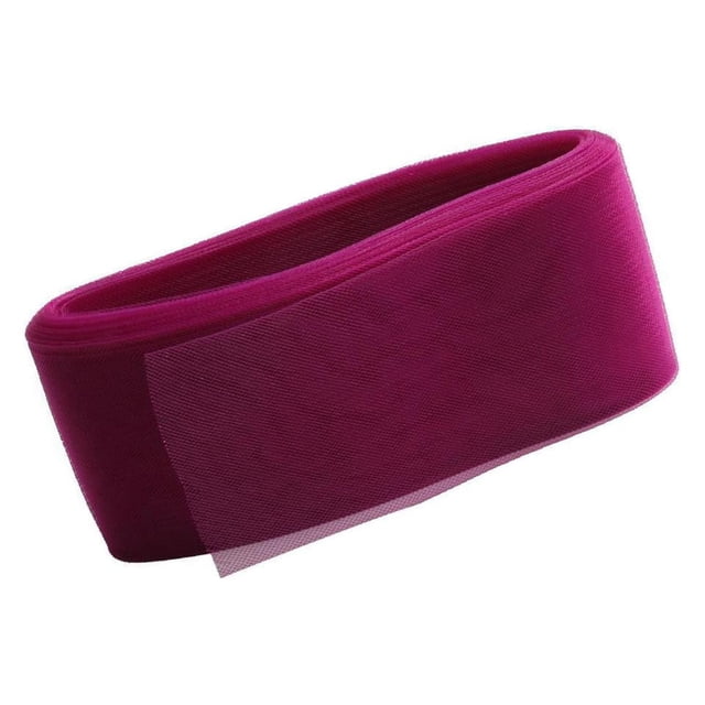 Trenza de crinolina Injueey para Manualidades DIY Decoración para fiestas Rojo rosa intenso