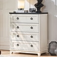 thumbnail image 5 of Joaxswe Adult White Dresser for Bedroom, Chests of Drawers, 4 Drawer Dresser for Closet, Living Room,Entryway, 5 of 8