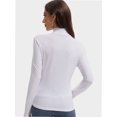 thumbnail image 5 of T-Shirt Women Long Sleeve Mock Neck Slim Fit Tops Base Layer Soft Lightweight Stretch Undershirts, 5 of 6