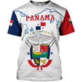 thumbnail image 2 of Custom Panama Shirts for Men 3D Panama Coat of Arms Shirts Panamanian Flag Pride Shirts Panama Hombres Camisa Men Women (T-shirt, 5XL), 2 of 10