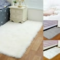 thumbnail image 2 of Fluffy Rug Carpet Floor Bedroom Mat Pure Color Living Room Carpet Hallway Mat, 2 of 17