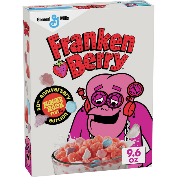Franken Berry Breakfast Cereal, 9.6 oz Box