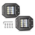thumbnail image 2 of Par Faro 6 Leds Lupa 5 Pul Cuadrado Niebla Jeep Motos Canam, 2 of 8