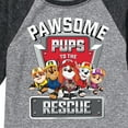 thumbnail image 3 of Paw Patrol - Pawsome Pups To The Rescue - Toddler And Youth Raglan Graphic T-Shirt, 3 of 6