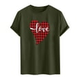 thumbnail image 3 of Tops para hombre, blusas y camisas de cuello redondo y manga corta para hombre. Camiseta/camisa informal de cuello redondo y manga corta con estampado de corazones para hombre. Tops de poliéster para, 3 of 3