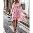 thumbnail image 4 of Vestido de Manga Larga Ticfox para Mujer Rosa L, 4 of 9