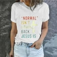 thumbnail image 2 of DDAPJ pyju Christian Easter Shirts for Women Short Sleeve Letter Printed T-shirts Jesus Cross Religious Quotes Shirt Summer Casual Round Neck Tee Tops White M, 2 of 6