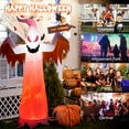 thumbnail image 6 of Gymax 6FT Inflatable Halloween Ghost Party Decoration w/ Flame Lights, 6 of 9