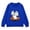 Blue, variant on Girls Halloween Pumpkin Ghost Sweatshirts Oversized Cute Cotton Sweater.Teen Kids Long Sleeve Crew Neck Pullover Tops Trendy Casual Comfortable Ribbed Cuffs Hoodies