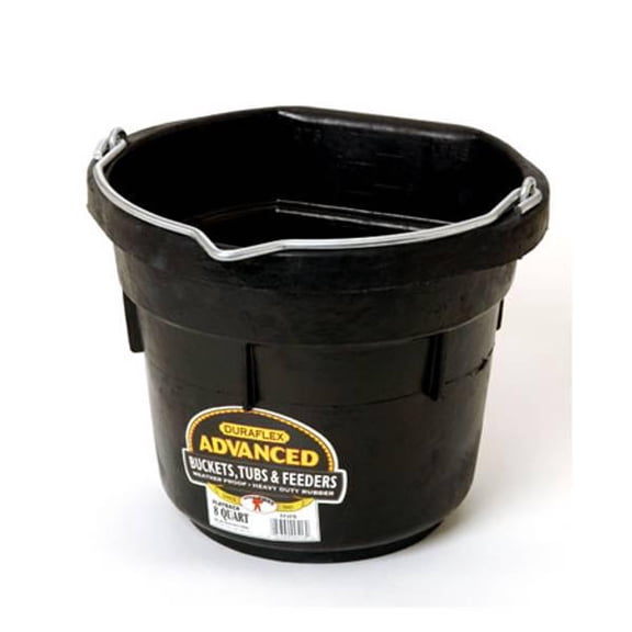 Little Giant 8 Qt DuraFlex Advanced Rubber Flat Back Bucket