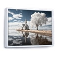 thumbnail image 2 of Designart "horizon Church Sacred Reflections II" Spiritual Floater Framed Canvas Wall Art, 2 of 7