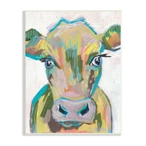 Bold Abstract Country Cow Closeup Modern Design Animals & Insects Painting Unframed Art Print Wall Art