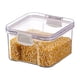 thumbnail image 2 of Fiudx Recipiente Hermético para Almacenar Granos Diversos, Diseño Compacto, Plástico Transparente, Ideal para Organizar La Cocina, Harina y Refrigerios, de 460 Ml a 1800 Ml., 2 of 7