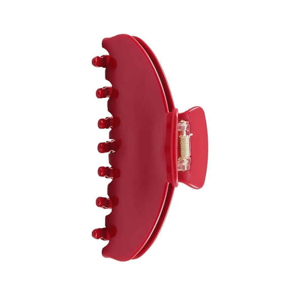 Durable Acetate Hair Clips - 4-Inch Cherry Red Claw Clips For Fine and Thick Hair