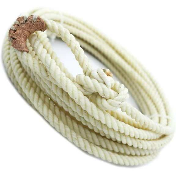 30 FT White Western Adult Lasso Rope Rodeo