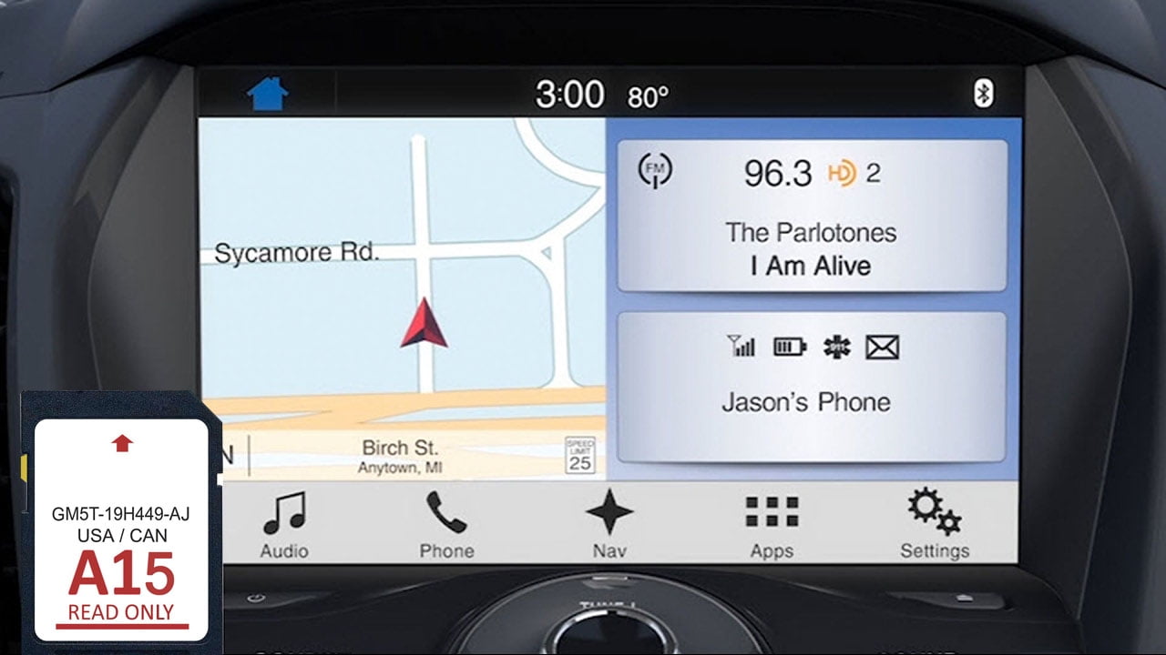 2024 Latest Version Navigation sd Card Fits Ford/Lincoln Newest GPS Card Updated A15 USA CANADA Map-GM5T-19H449-AJ