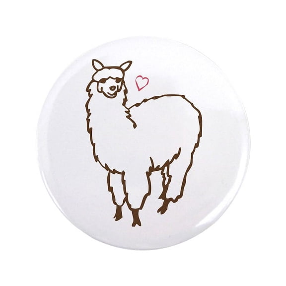CafePress - Cute Alpaca 3.5 Button - 3.5" Button