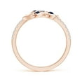 thumbnail image 2 of ANGARA Natural Marquise Sapphire Olive Leaf Ring in 14K Rose Gold for Women (Size-4x2mm) | September Birthstone, Birthday, Anniversary, Jewelry Gift for Women | Natural Blue Sapphire Ring, 2 of 11
