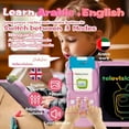 thumbnail image 3 of Talking English & Arabic Flash Cards - 8" LCD Writing Tablet for Kids 3-12,Bilingual 510 Sight Words,Toddler Pocket Speech,Drawing Sketch Pad,Autism Toys for Boy (Arabic - Pink), 3 of 6
