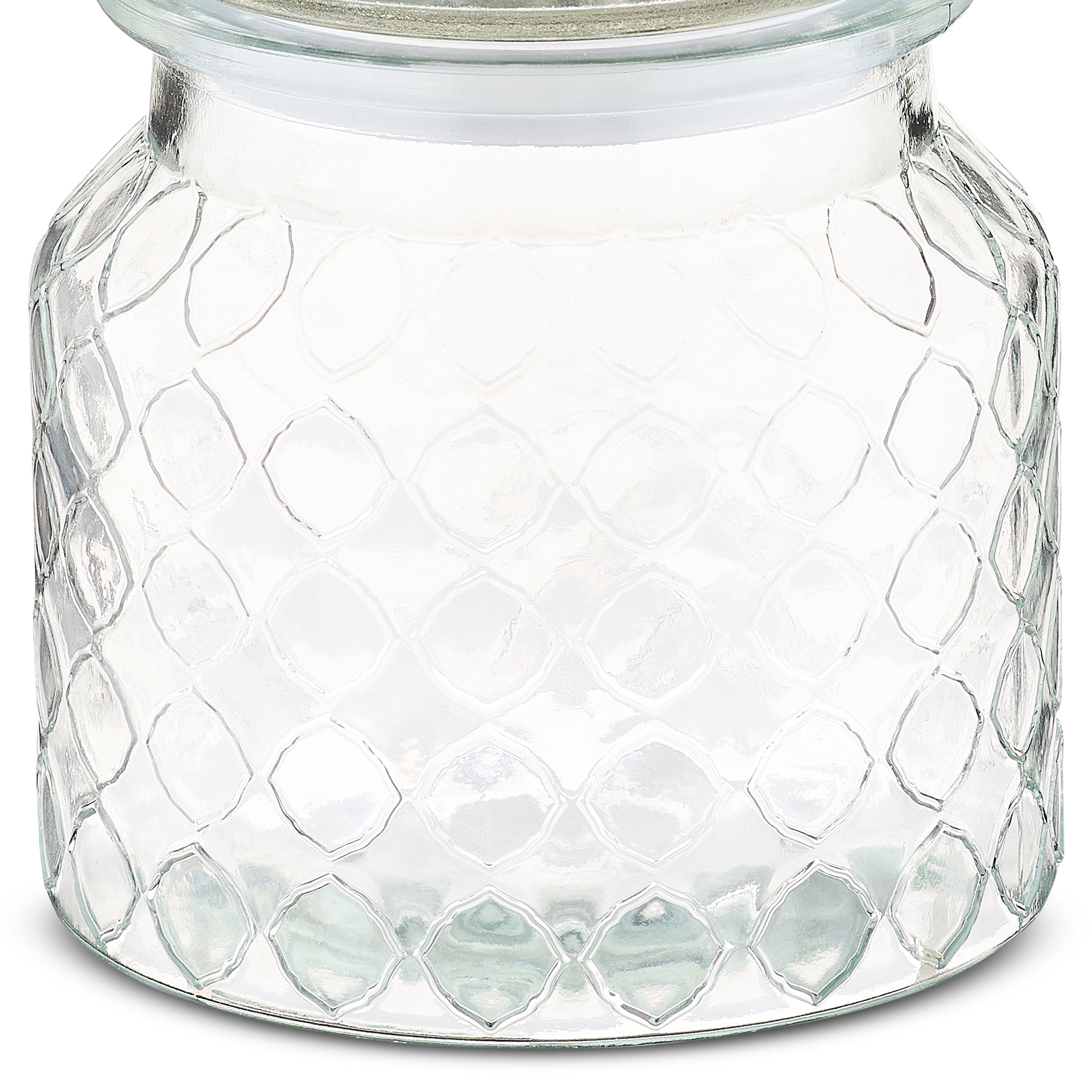 Clear Glass Jar with Lid and Heart-Shaped Knob, 6.25", Valentine's Day by Way To Celebrate