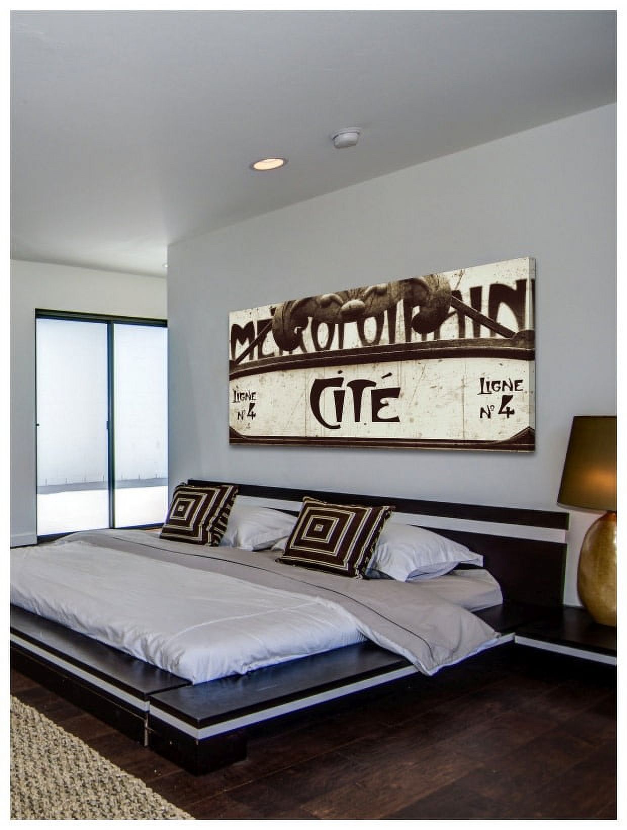 Marmont Hill Inc Marmont Hill - Paris Cite Metro Print on Canvas - Multi-color
