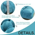 thumbnail image 3 of Square Thicken Floor Cushion,Cotton Linen Thick Meditation Pillow ,21x21 Inch,Turquoise, 3 of 7